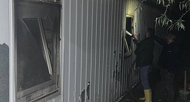 Bingöl'de işçilerin kaldığı konteynerde yangın: 1 ölü