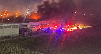 Bursa'da otomobil yedek parça fabrikasında yangın
