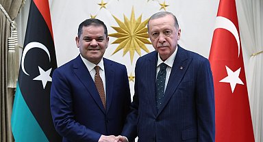 Cumhurbaşkanı Erdoğan, Libya Başbakanı Dibeybe ile görüştü