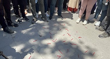 Eğitimde şiddete kalem kırarak tepki gösterdiler