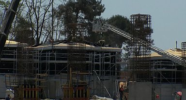 İstanbul - Sancaktepe'de hastane inşaatında yangın