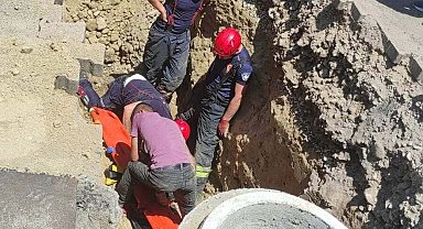 Kanalizasyon çalışmasında göçük; 1 ölü