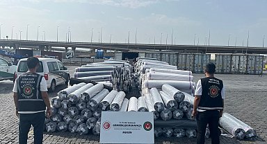 Mersin ve Kocaeli limanlarında 1,2 milyar liralık gümrük kaçağı eşya ele geçirildi
