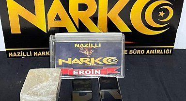 Nazilli'de durdurulan otomobilden 1 kilo eroin ele geçirildi