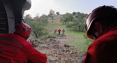Tunceli'de kırsalda kayboldu, askeri helikopterle kurtarıldı