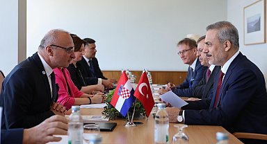 Bakan Fidan, Hırvatistan Dışişleri Bakanı Radman ile bir araya geldi