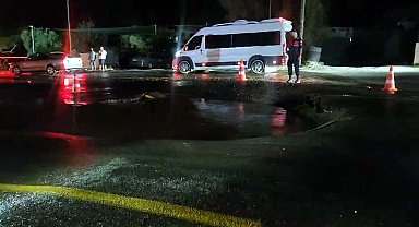 Bodrum'da isale hattı patladı; 36 saat su kesintisi yaşanacak