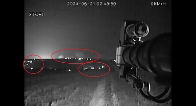 Diyarbakır-Mardin sınırındaki yangın, TOMA kamerasında; 250 ton su ve 500 litre köpük kullandılar