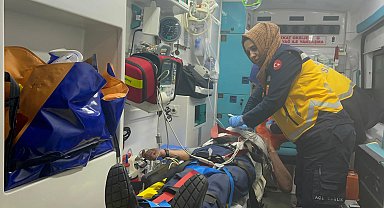 Havalandırma boşluğuna düşen kişi kurtarıldı