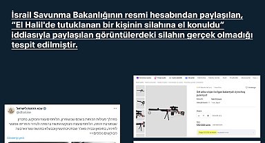İletişim Başkanlığı, İsrail'in paylaştığı oyuncak silahı ifşa etti