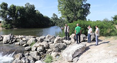 Kuruma noktasına gelen Tunca Nehri'nden 'kesintili sulama' yapılacak