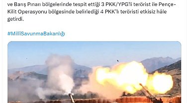 MSB: 7 terörist etkisiz hale getirildi