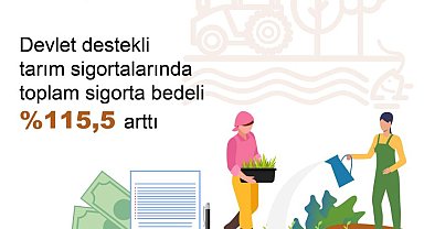 TÜİK: Devlet destekli tarım sigorta beledi yüzde 115,5 arttı