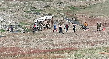 Yaylada takla atan kamyonetin sürücüsü öldü