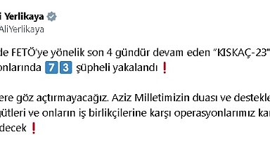 16 ilde FETÖ'ye 'Kıskaç-23' operasyonu; 73 gözaltı