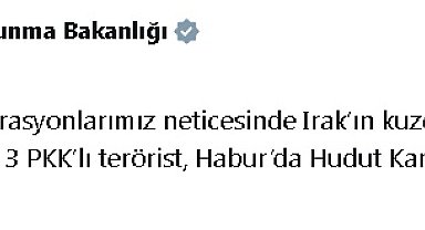 3 PKK'lı terörist Habur'da hudut karakoluna teslim oldu