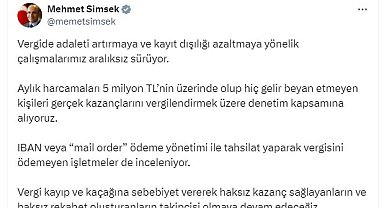 5 milyon lira harcayıp, gelir beyan etmeyenlere vergi denetimi