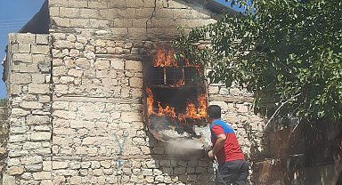 Adıyaman'da ahır yangını