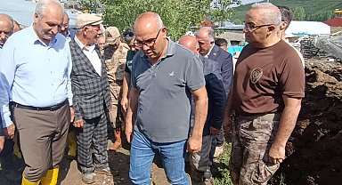 Ağrı Valisi Koç'tan sel bölgesinde inceleme
