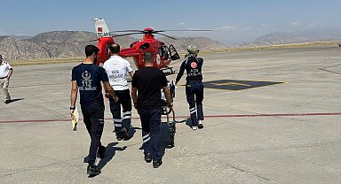 Ambulans helikopter, uykusundan uyanmayan 3 yaşındaki Eslem için havalandı