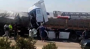 Anız yangını, zincirleme kazaya neden oldu: 1 ölü, 3 yaralı