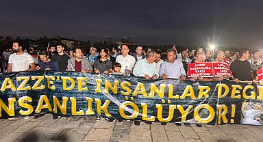 Ankara'da Filistin'e destek Yürüyüşü