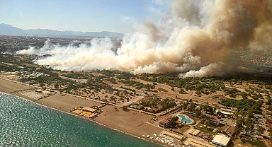 Antalya'daki orman yangınında 30 hektarlık alan zarar gördü