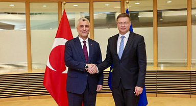 Bakan Bolat, Avrupa Komisyonu Başkan Yardımcısı Dombrovskis ile görüştü