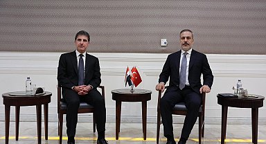 Bakan Fidan, IKBY Başkanı Barzani ile bir araya geldi