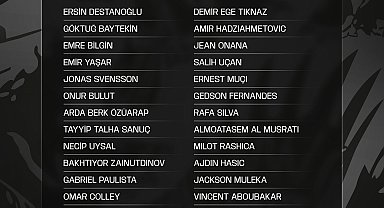 Beşiktaş'ın Slovenya kamp kadrosu belli oldu