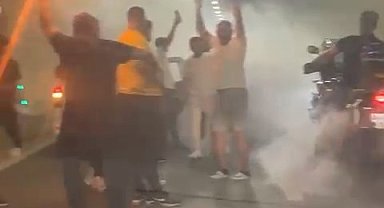 Beykoz'da, asker konvoyu için tünel kapatanlar yakalandı