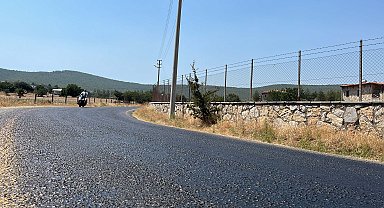 Bodrum'da 45 derece sıcakta asfalt eridi