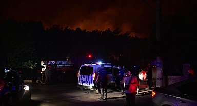 Buca'da orman yangını