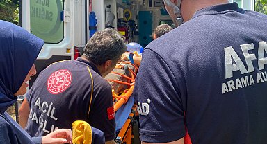 Çay yüklediği ilkel teleferikte elektrik akımına kapılan çiftçi, ağır yaralandı