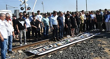Çorlu'da tren kazasında ölen 25 kişi için anma etkinliği düzenlendi