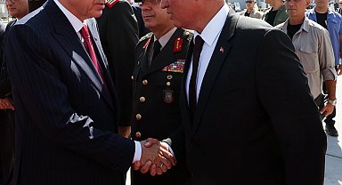 Cumhurbaşkanı Erdoğan, havalimanında uğurlandı