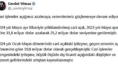 Cumhurbaşkanı Yardımcısı Yılmaz: Rezervlerimiz güçlenmeye devam ediyor