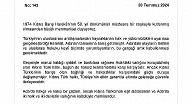 Dışişleri Bakanlığı, Kıbrıs Barış Harekatı'nın 50'nci Yıl Dönümü kutladı