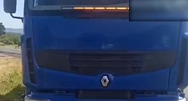 Edirne'de usulsüz çakar takılan TIR'ın şoförüne 6 bin 439 lira ceza