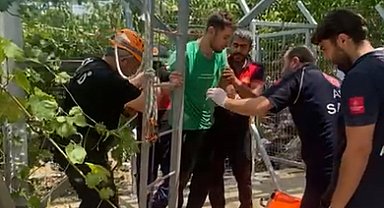 Elektrik direğindeki baz istasyonunu onarırken bayıldı, AFAD ve İtfaiye kurtardı