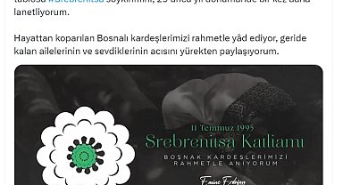 Emine Erdoğan, Srebrenitsa Soykırımı'nda hayatını kaybedenleri andı