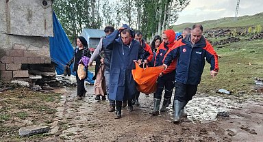 Erzurum'da sel etkili oldu