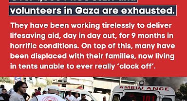 Filistin Kızılayı'ndan çalışanların yer değiştirmesi için çağrı