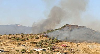 Foça'da orman yangını
