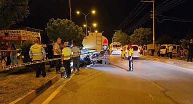 Gaziantep'te su tankerine çarpan motosiklet sürücüsü öldü