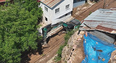 Gümüşhane'de sel sonrası temizlik