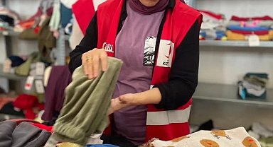 Hatay'da Kızılay Sosyal Butik yaraları sarmaya devam ediyor