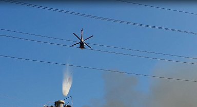 İnegöl'de sandalye fabrikasında yangın