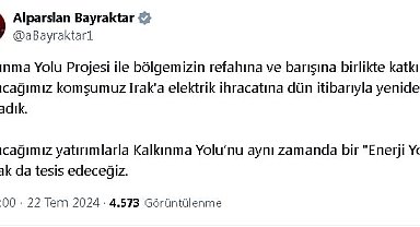 Irak'a 3 yıl sonra elektrik ihracatı başladı