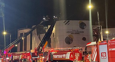 İstanbul- Beşiktaş'ta bankada çıkan yangın söndürüldü